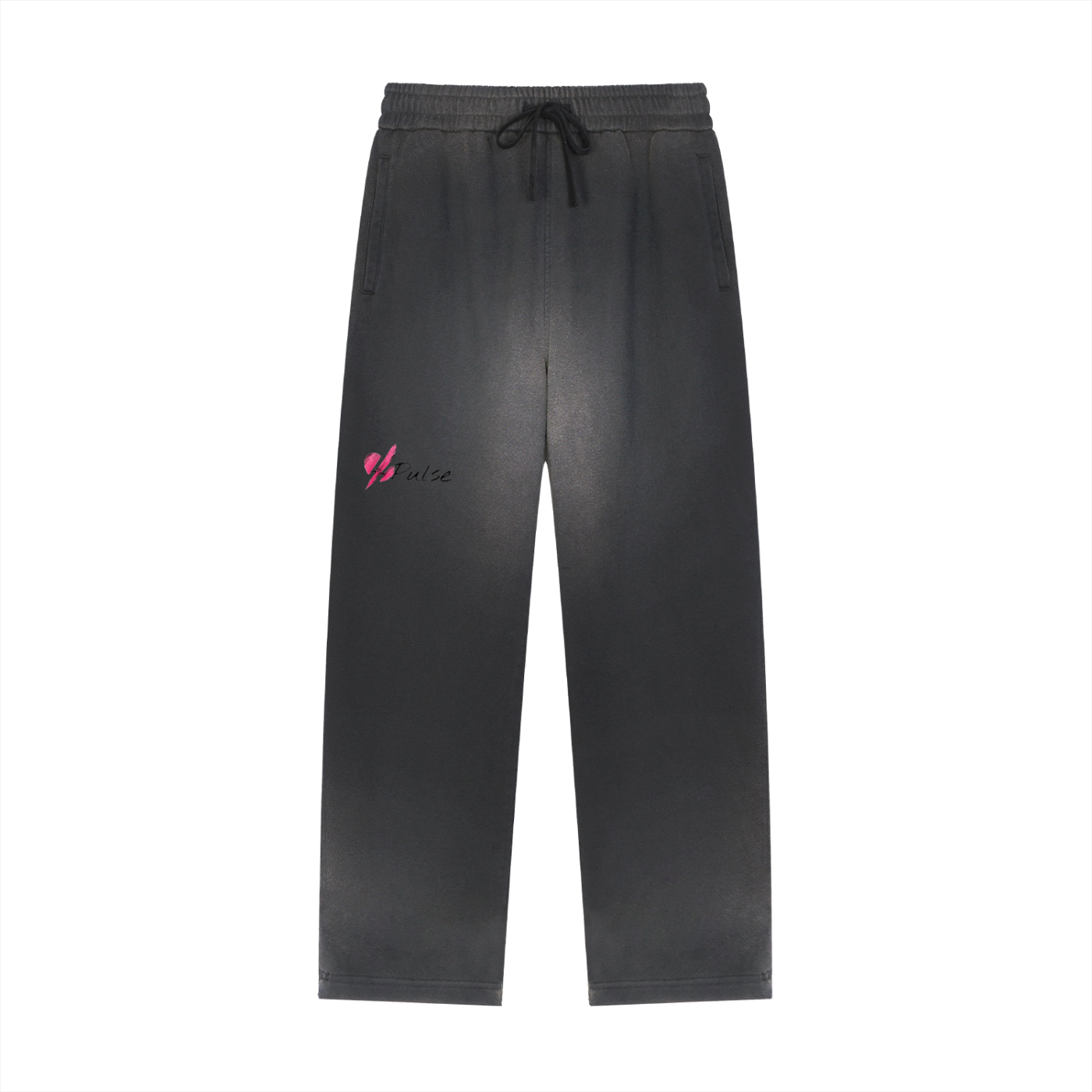 Sun Fade Raw Edge Straight-Leg Sweatpants
