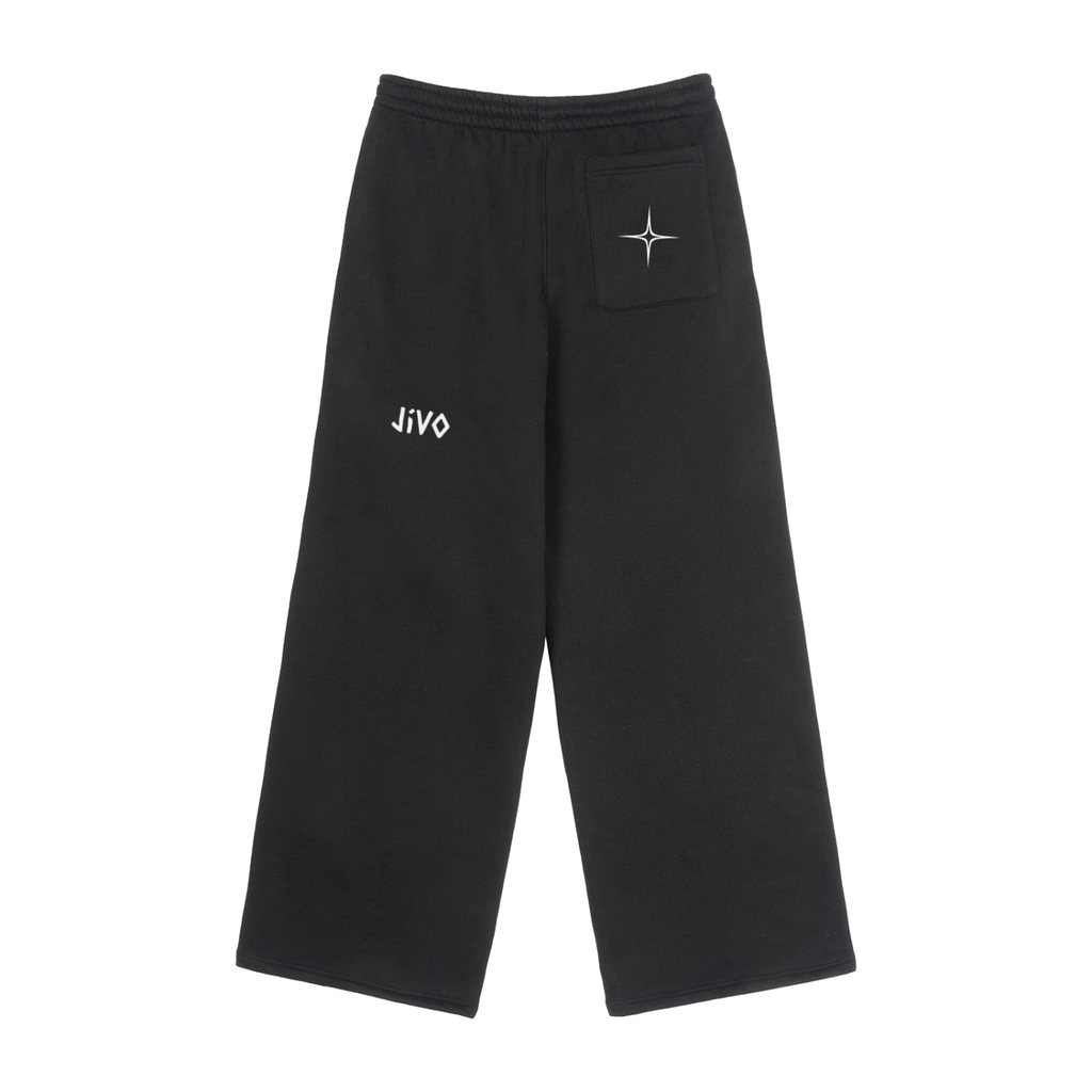 Fleece Drawstring Straight-Leg Sweatpants