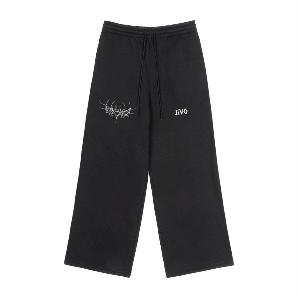 Fleece Drawstring Straight-Leg Sweatpants